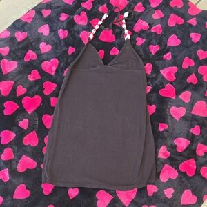 Roxy Black Sundress with Beaded Straps –‎ Size M
